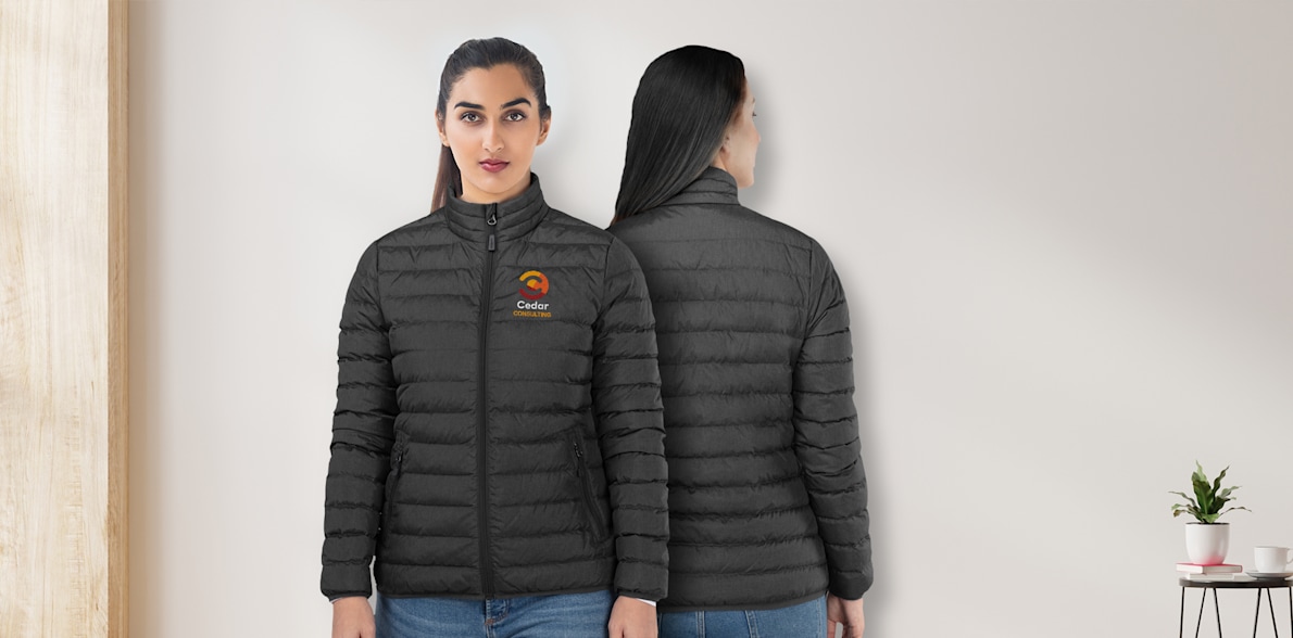 Design Print Puffer Jacket For Women Online Vistaprint